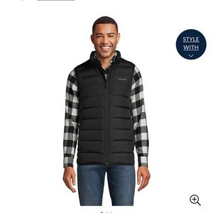 mens lands end vest